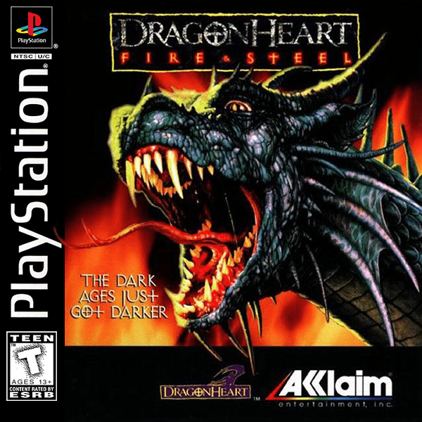 Dragonheart Fire & Steel box art for Playstation